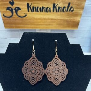 Wood Laser cut Bohemian earrings
